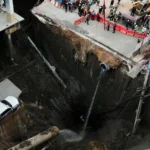 Bangkok Sinkhole Disrupts Traffic Near Hospital