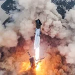 SpaceX Starship rocket lifting off successfully from Texas