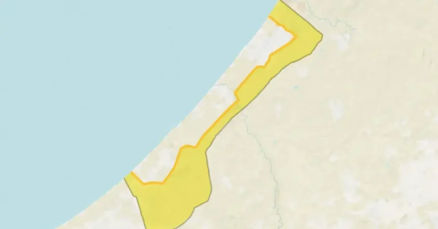 Gaza Ceasefire Phase 1 Map