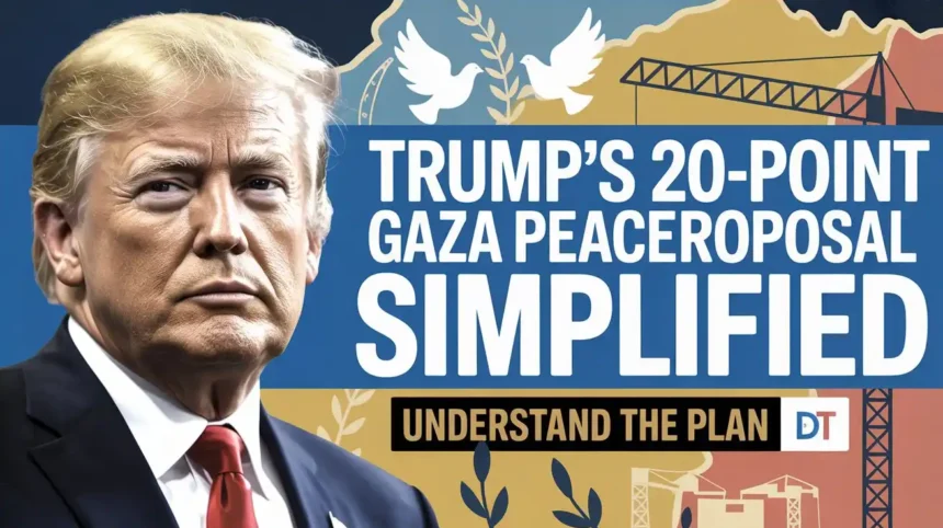 Trump's 20-point Gaza peace plan in Simplified