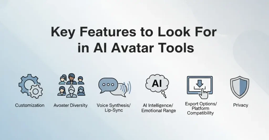 Key Features to Look For in AI Avatar Tools
