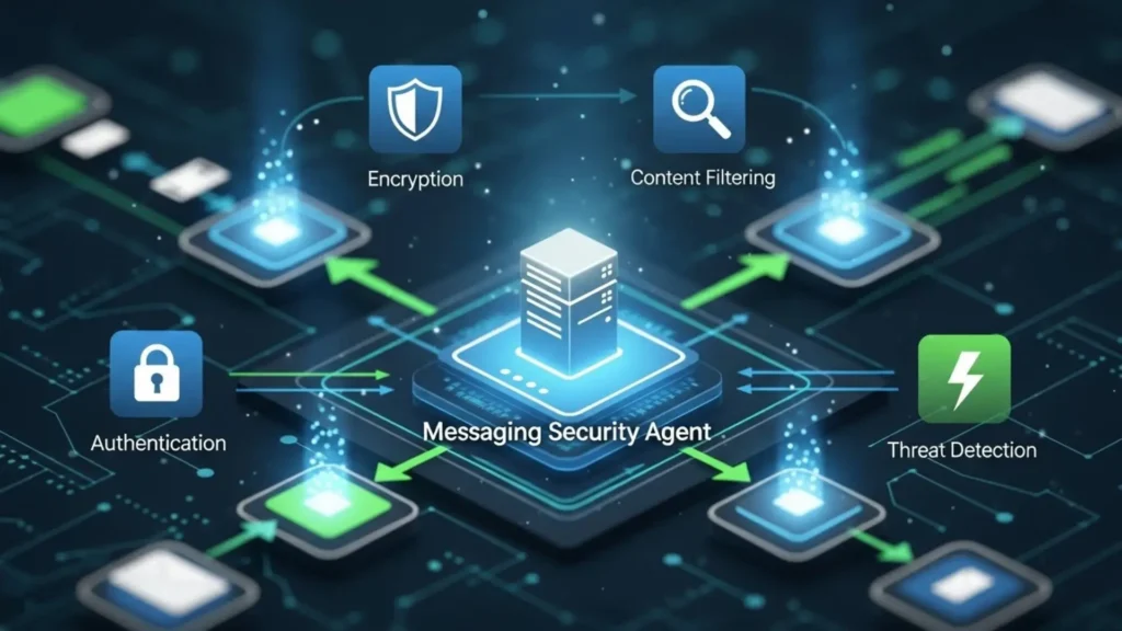 How a Messaging Security Agent Works